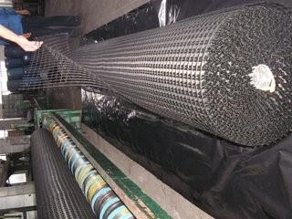 土工格柵施工現場